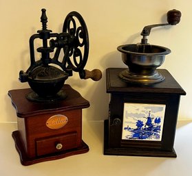 2 Vintage Coffee Grinders