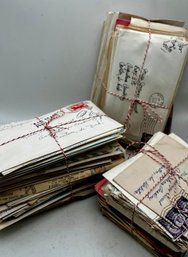 Someones Life In Letters - 3 Bundles Of Old Letters From The 50s