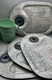 1975 BOEING Renton Family Day Airplane Window Punch Out Tray