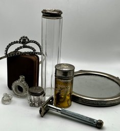 Vintage Vanity Items - Colgate Shaving , 1965 Lady Gillette, Bottles & More