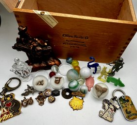 Cigar Box & Contents