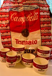 Campbell Soup Bowls, Mugs & Apron