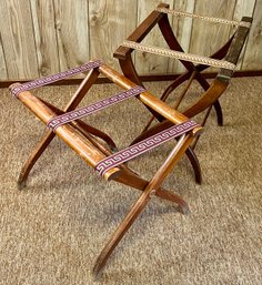 Vintage/ Antique Folding Luggage Stands