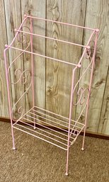 Pink Towel Rack