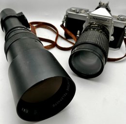 Nikon 35mm Nikomat Camera & Spiratone Lens