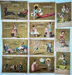 JAS S KIRK  & Co Soap Makers Advertising Cards Ephemera
