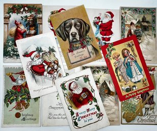 Antique Early 1900s Christmas Post Cards