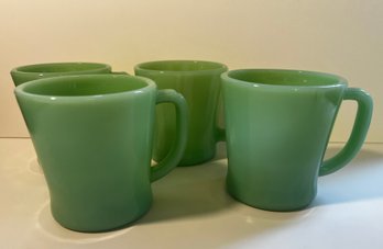 Ovenware Fire King Made In USA Jadeite Mugs  Set Of 4