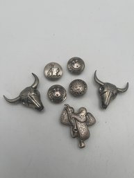 Lot South West Design Vintage Button Covers