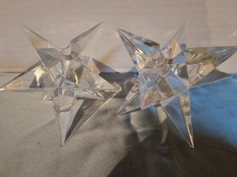 2 Rosenthal Star Candle Holder