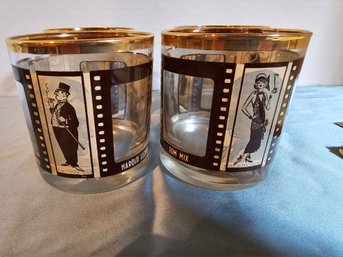 Mid Century Roaring 20's Set Of 4 Glasses