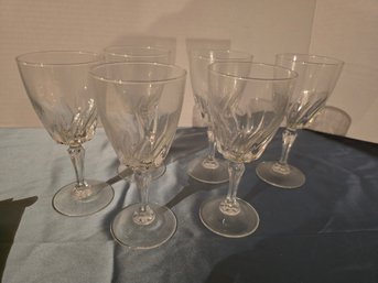 6 Crystal Glasses