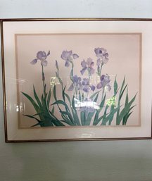 Irises By Susan Headly Framed Print 38.5' X 30.5'