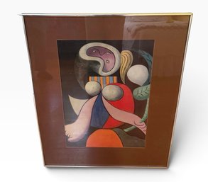 Framed Picasso 'woman With Flower' Print 26'x 32'