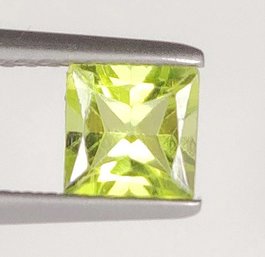 Green Peridot Square Cut, 0.70 Ct, Natural Origin-Pakistan Loose Gem