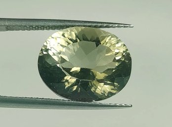 Natural Lime Green Amethyst Oval Cut, 8.77 Ct, Clarity-vVS Loose Gem