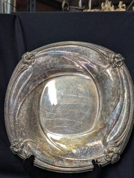 Silver Plate Daffodil Pattern Square Tray 9926