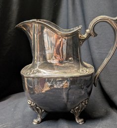 Silver Plate Daffodil Water Pitcher 9917