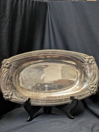 Silver Plate Daffodil Bread Serving Tray 9919