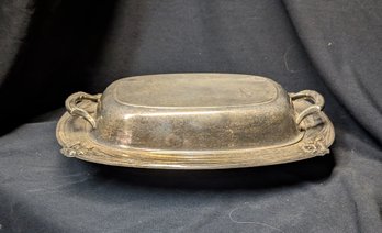 Silver Plated Daffodil Covered Dish 9912 Silverplate