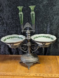 Beautiful Victorian Silver Plate Centerpiece