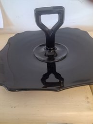 Black Glass Tray