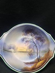 Hand Painted Noritake  Candy Dish