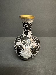 Vintage Cloisonne Vase Small 5'
