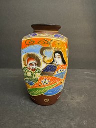 Japanese Vase, Colorful  6.25