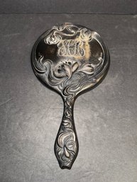 Victorian Hand Mirror - Ornate & Monogrammed