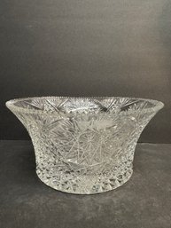 Antique Crystal Bowl 11.5'