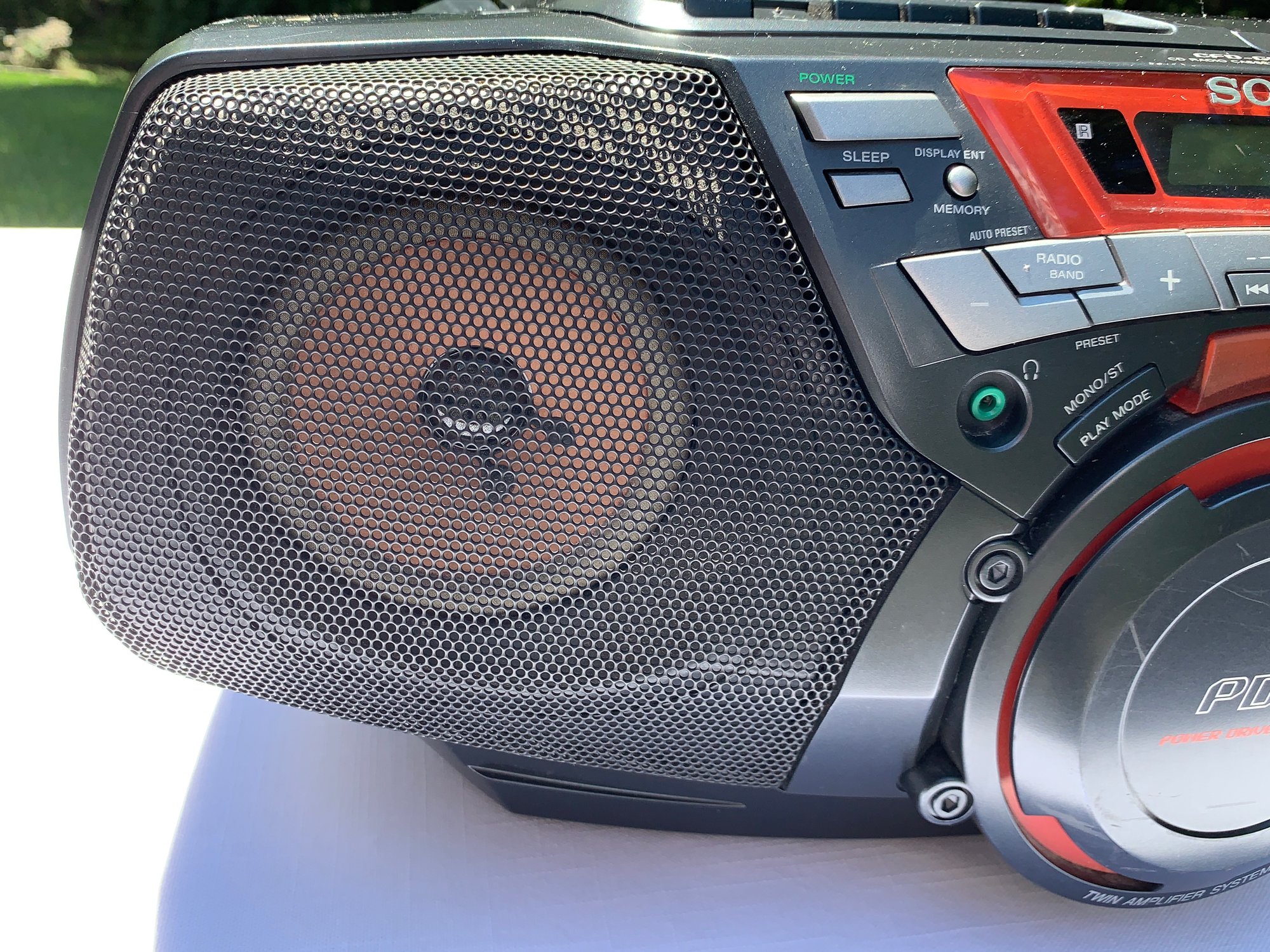 Vintage Sony Cd Radio Cassette Boombox With Power Driver