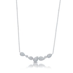 3/8 Cttw Lab-Grown Diamond Teardrop Necklace In .925 Sterling Silver - Prestige Collection