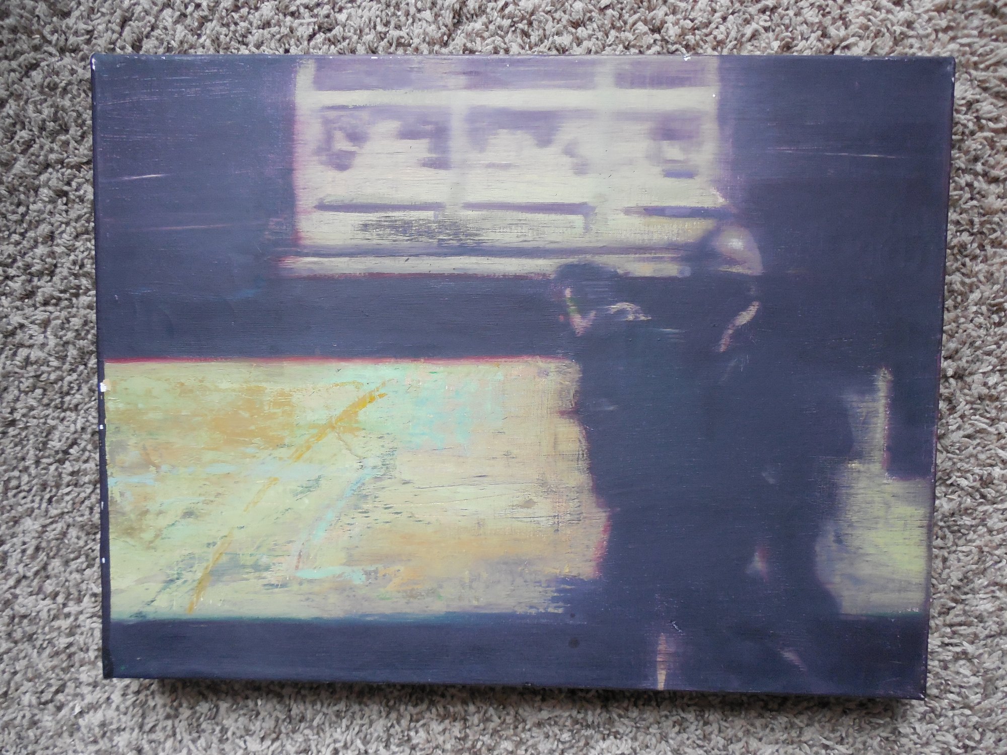 1993 Original Oil Painting / Linen By Ron Rizzi - NAGA Boston, Mass ...