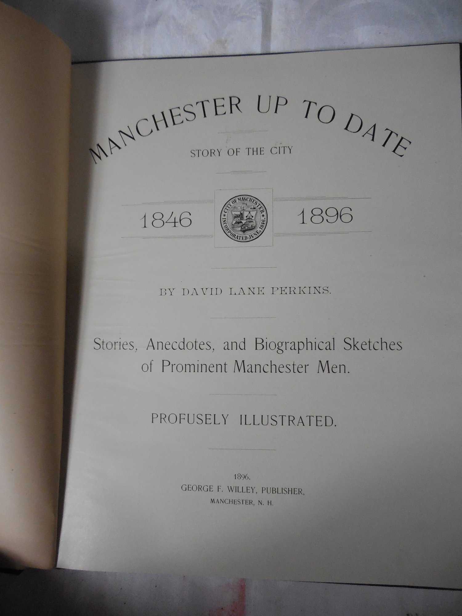 1896 Manchester Up To Date NH Book 2259