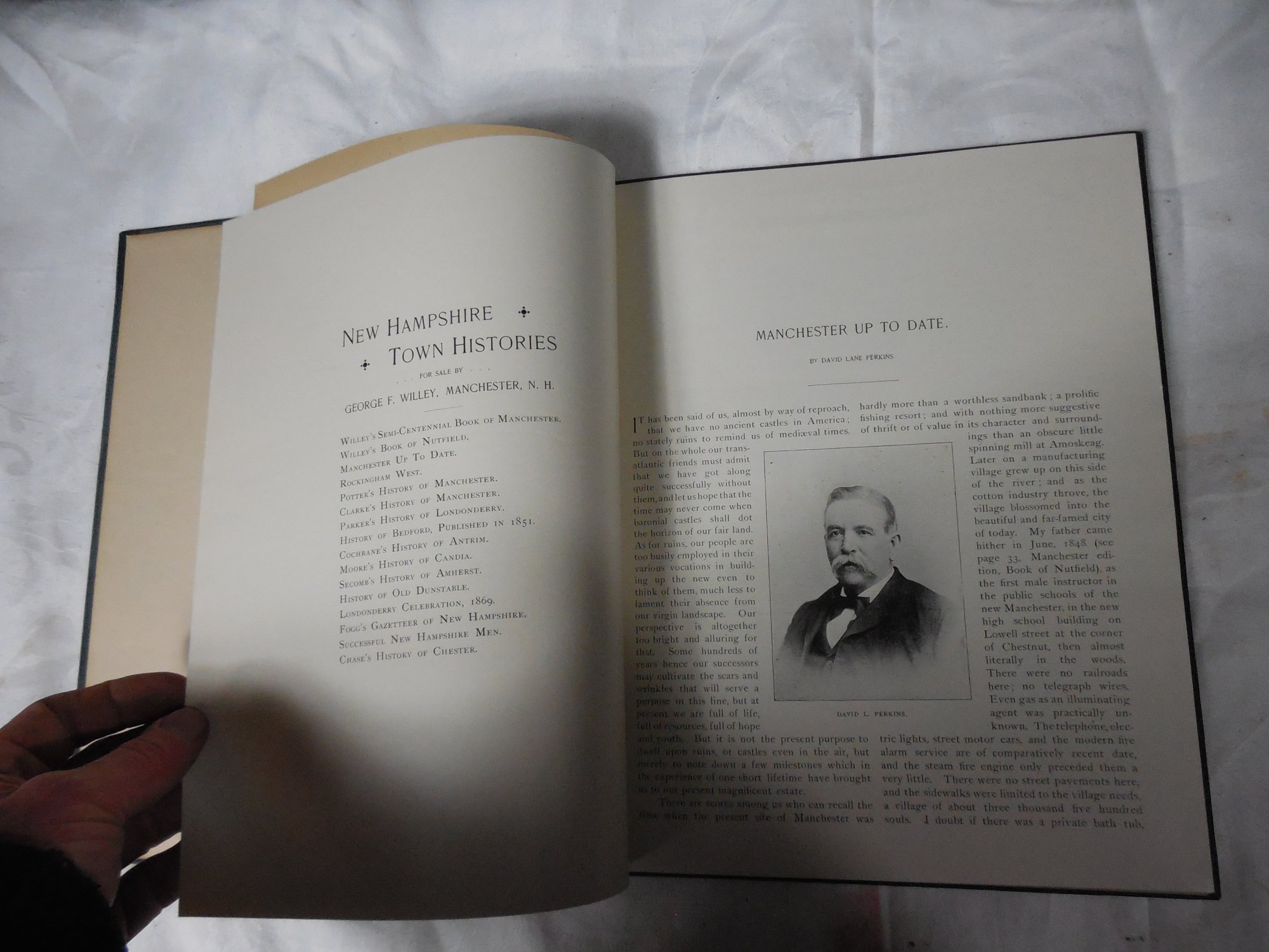 1896 Manchester Up To Date NH Book 2259