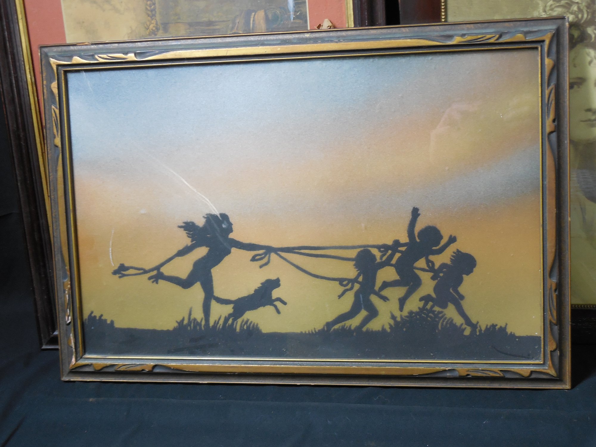 Lot 5 Framed Art Pieces, Including A Bessie Pease Gutman Print, Art