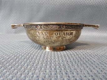 Sterling Silver - Scottish Silver Quaich  2.89 Ounces / 82 Grams