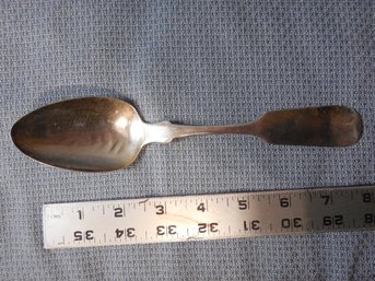 Coin Silver - Large Spoon Platt Brothers 1.59 Ounces / 46 Grams