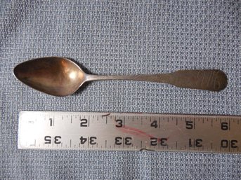 Coin Silver - Spoon - Engraved W/ Born & Married Dates .49 Ounces / 14 Grams