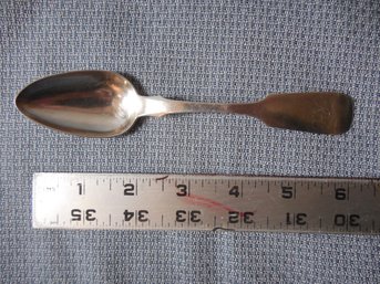 Coin Silver - Spoon - By W Miller .74 Ounces / 21 Grams