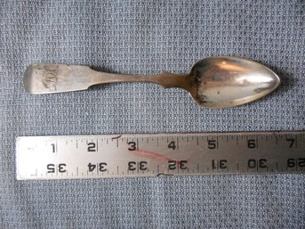 Coin Silver - Spoon  G M Zahm  . 63 Ounces / 17 Grams
