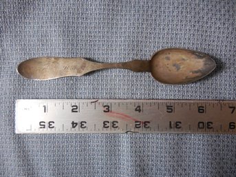 Coin Silver - Spoon  T J Shepard .67 Ounces / 19 Grams