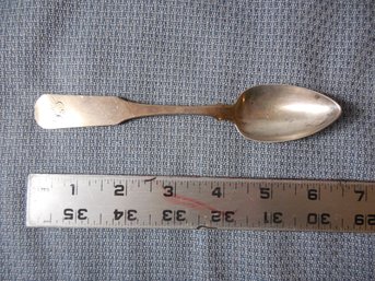 Coin Silver - Spoon  C Bond .60 Ounces / 17 Grams
