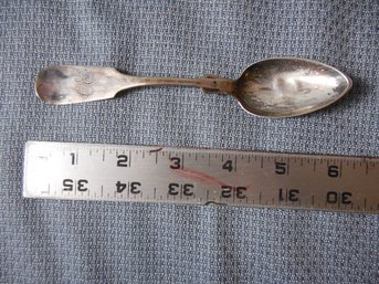 Coin Silver - Spoon S & W Hallmarked .53 Ounces / 15 Grams
