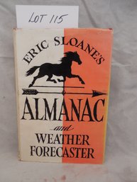 Eric Sloanes Almanac And Weather Forecaster Vintage Book. Copyright 1955. First Edition. Dustjacket