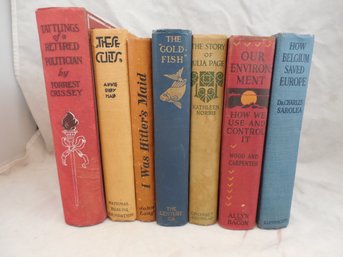 Lot Of 7 Miscellaneous Vintage Nonfiction Books By Various Authors.