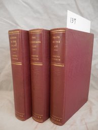 3 Vintage Agatha Christi Books Including Death In The Air, Murder In The Calais Coach, The Boomerang Clue