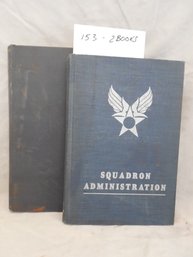 2 Military Books Squadron Administration 1955 & Useful Tables From The American Practical Navigator 1943