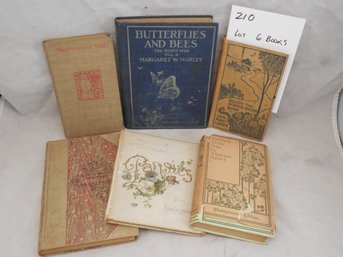Lot Of  6 Small Decorative Antique Books